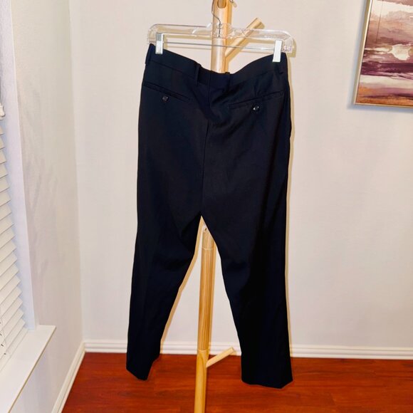 Men’s Black Slim-Fit Dress Trousers W32 L46 – Italian Style - Picture 4 of 4